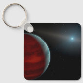 Ein Gasriese um einen weißen Zwergstern herum. Schlüsselanhänger (Vorderseite)