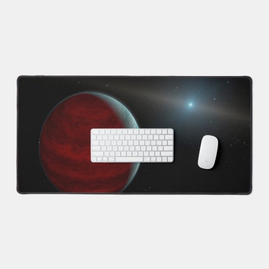 Ein Gasriese um einen weißen Zwergstern herum. Schreibtischunterlage (Tastatur & Maus)