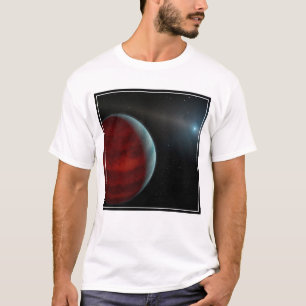 Ein Gasriese um einen weißen Zwergstern herum. T-Shirt