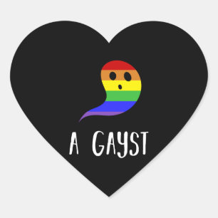 Ein gaystischer Gay Pride, Homosexuell, LGBT Herz-Aufkleber