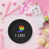 Ein gaystischer Gay Pride, Homosexuell, LGBT Pappteller (Party)