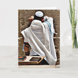 Ein Gebet an der jüdischen Western-Mauer-Karte Karte