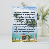 Ein Gebet an unseren Herrn Gott Flat Grußkarte Karte (Stehend Vorderseite)