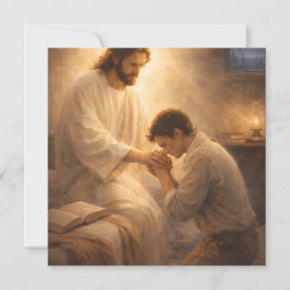 Ein Gebet auf Knien mit Jesus