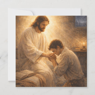 Ein Gebet auf Knien mit Jesus Einladung