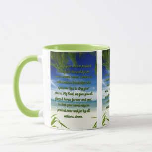 Ein Gebet, das Gott Ehre gibt Zwei-Tonen-Tasse Tasse