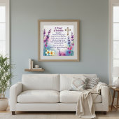 "Ein Gebet der Erlösung" Glaube und Gnade Poster