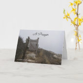 Ein Gebet, eine Grußkarte des Beileids Karte (Gelbe Blume)