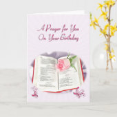 Ein Gebet für deinen Geburtstag Karte (Gelbe Blume)