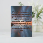 Ein Gebet für den Glauben und die Wissensflatterka Karte (Stehend Vorderseite)