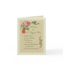 Ein Gebet für den St. Valentinstag Vintag