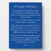 Ein Gebet für den Weltfrieden Fotoplatte (Vorderseite)