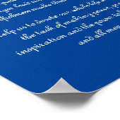 Ein Gebet für den Weltfrieden Poster (Ecke)