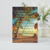 Ein Gebet für die Begrüßungskarte für den Frieden Karte (Stehend Vorderseite)