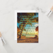 Ein Gebet für die Begrüßungskarte für den Frieden Karte (Vorderseite/Rückseite Beispiel)