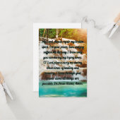 Ein Gebet für die Heilung eines flachen Grußkarten Karte (Vorderseite/Rückseite Beispiel)