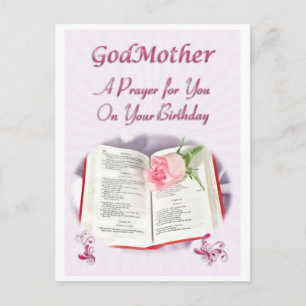 Ein Gebet für eine Gottesmutter an ihrem Geburtsta Postkarte