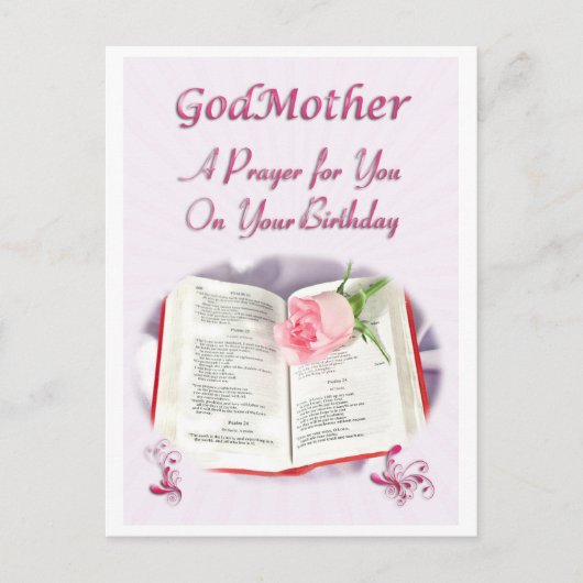 Ein Gebet für eine Gottesmutter an ihrem Geburtsta Postkarte (Vorderseite)