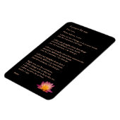 Ein Gebet für Erholung, spiritueller Kühlschrankma Magnet (Linke Seite)