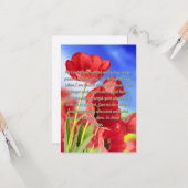 Ein Gebet für Frieden und Beständigkeit Karte (Vorderseite/Rückseite Beispiel)