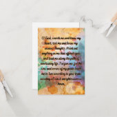 Ein Gebet für Gerechtigkeit 2 flache Grußkarte Karte (Vorderseite/Rückseite Beispiel)