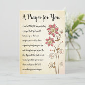 Ein Gebet für Ihre Karte (Stehend Vorderseite)