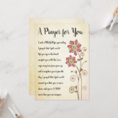 Ein Gebet für Ihre Karte (Vorderseite/Rückseite Beispiel)