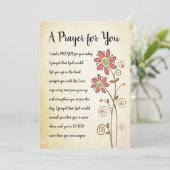 Ein Gebet für Ihre Karte (Stehend Vorderseite)