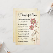 Ein Gebet für Ihre Karte (Vorderseite/Rückseite Beispiel)