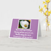 Ein Gebet für jemanden Karte (Gelbe Blume)