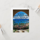 Ein Gebet für positive Gedanken flache Grußkarte Karte (Vorderseite/Rückseite Beispiel)