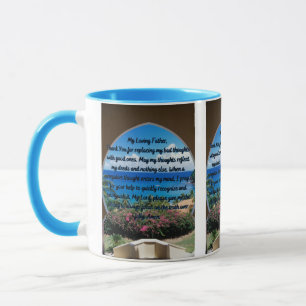 Ein Gebet für positive Gedanken, zweiteilige Tasse