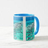 Ein Gebet für Schutz und Frieden Zwei-Tonen-Tasse Tasse (VorderseiteRechts)