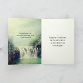 Ein Gebet für Sie Schöner Wasserfall der Natur Karte (Innenseite)