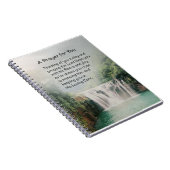 Ein Gebet für Sie Schöner Wasserfall der Natur Notizblock (Rechte Seite)