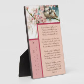 Ein Gebet im Frühling von Robert Frost Fotoplatte (Seite)