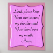 Ein Gebet - Kunstposter Poster (Vorne)