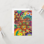 Ein Gebet mit einer flattigen Grußkarte Karte (Vorderseite/Rückseite Beispiel)