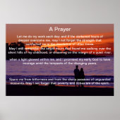 Ein Gebet-Paar Silhouette Poster (Vorne)