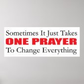 Ein Gebet-Poster Poster (Vorne)