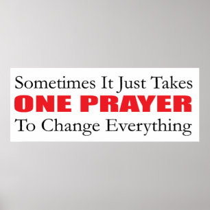 Ein Gebet-Poster Poster