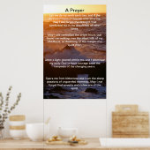 Ein Gebet Roter Ozean Plakate (Küche)