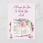Ein Gebet, um dir Glück zu wünschen Postkarte (Vorderseite)