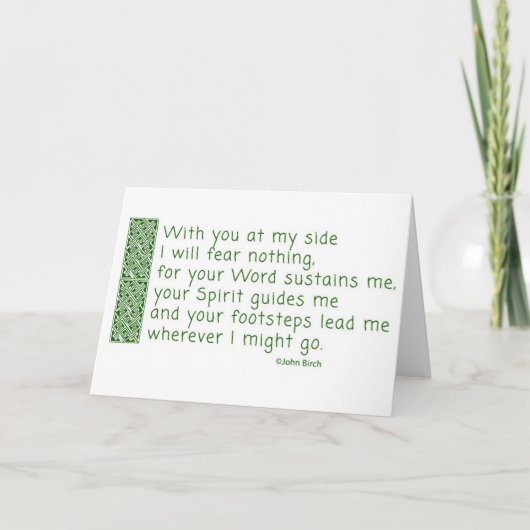 Ein Gebet von Thankfulness Dankeskarte (Vorderseite)