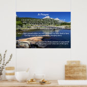 Ein Gebetsberg-View-Plakat Poster (Küche)