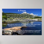 Ein Gebetsberg-View-Plakat Poster (Vorne)