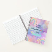 Ein Gebetsjournal für mich und mein Rainbow Baby Notizblock (Innenseite)