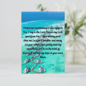 Ein Gebetskarte für Schutz und Frieden Karte (Stehend Vorderseite)
