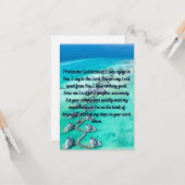 Ein Gebetskarte für Schutz und Frieden Karte (Vorderseite/Rückseite Beispiel)