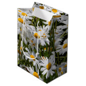 Ein Gebiet der Oxeye Daisies Mittlere Geschenktüte (Vorderseite Schrägansicht)